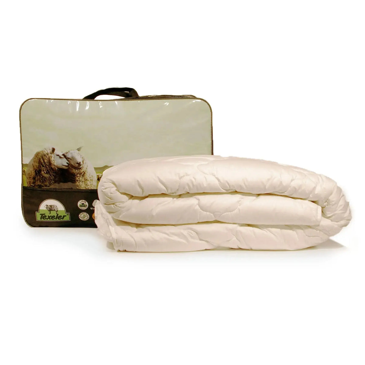 Texeler Multi Choice Wool Duvet, a medium all-season wool duvet for a cool bedroom