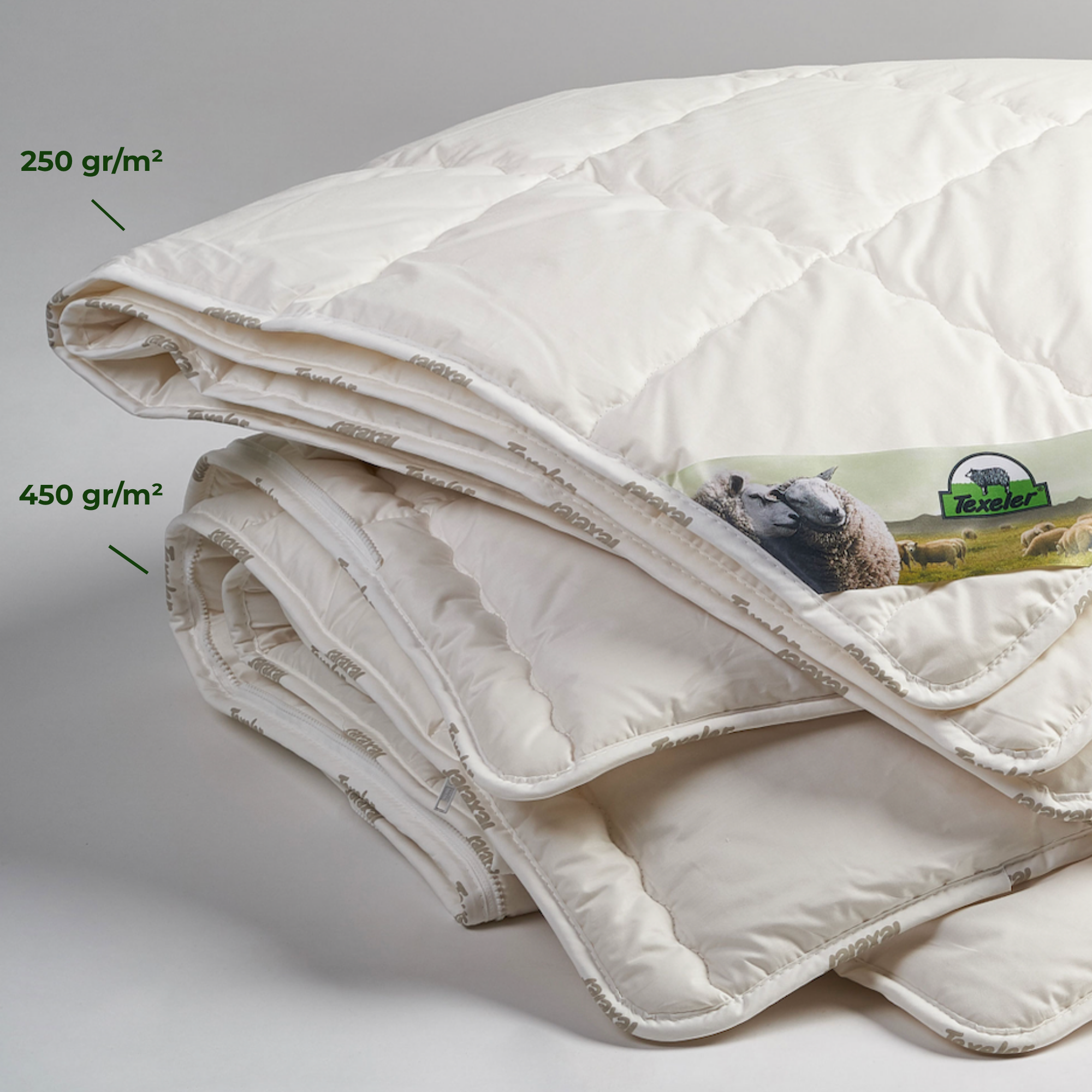 'Ultimate Best' Wool ZipSet Duvet Texeler