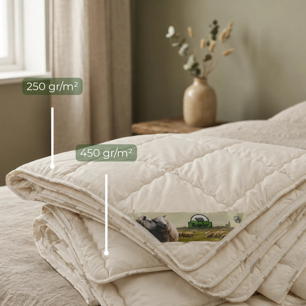 Percale ZipSet Wool Duvet